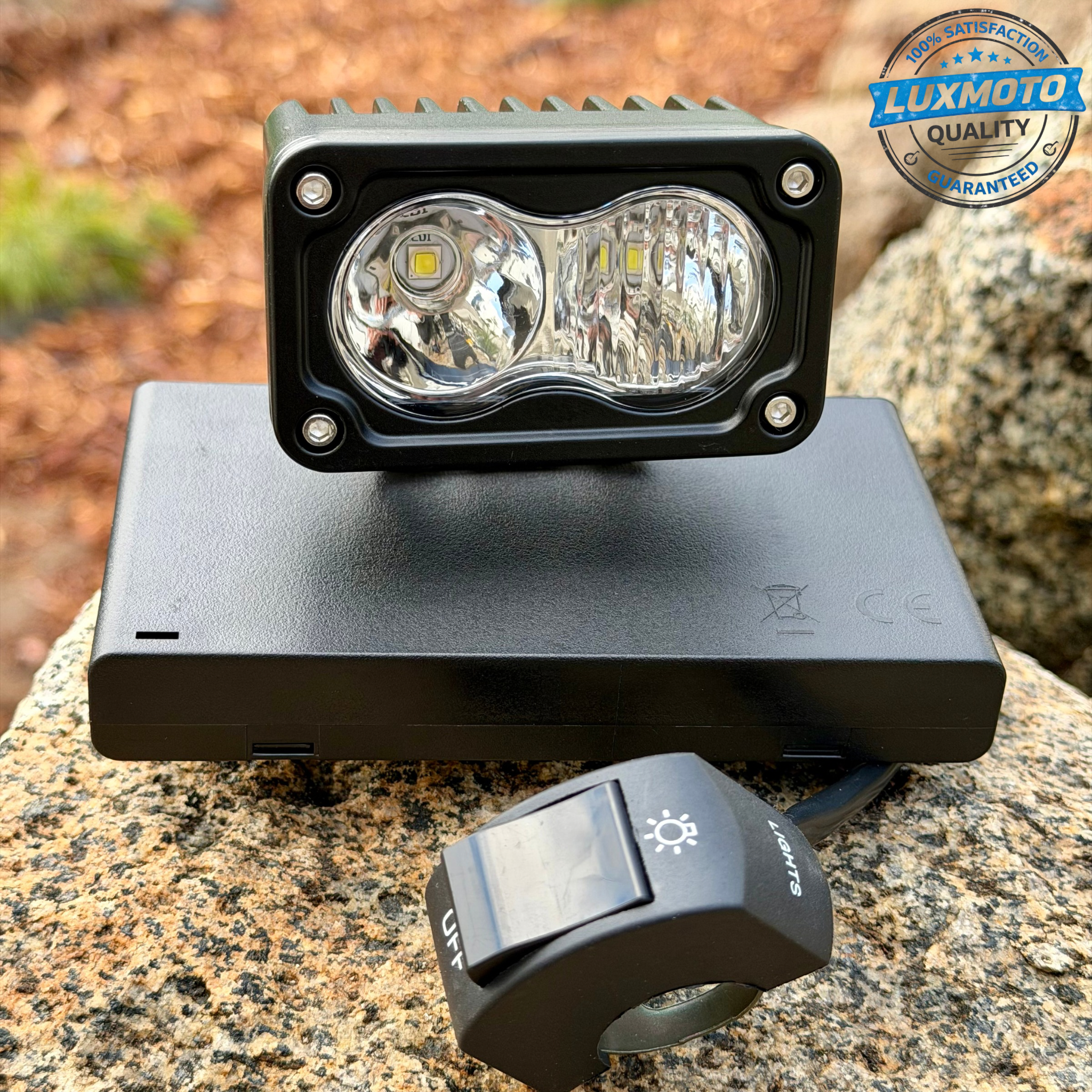 AA Battery Baja Light V2 w/ Switch & Battery Case (Complete Setup)