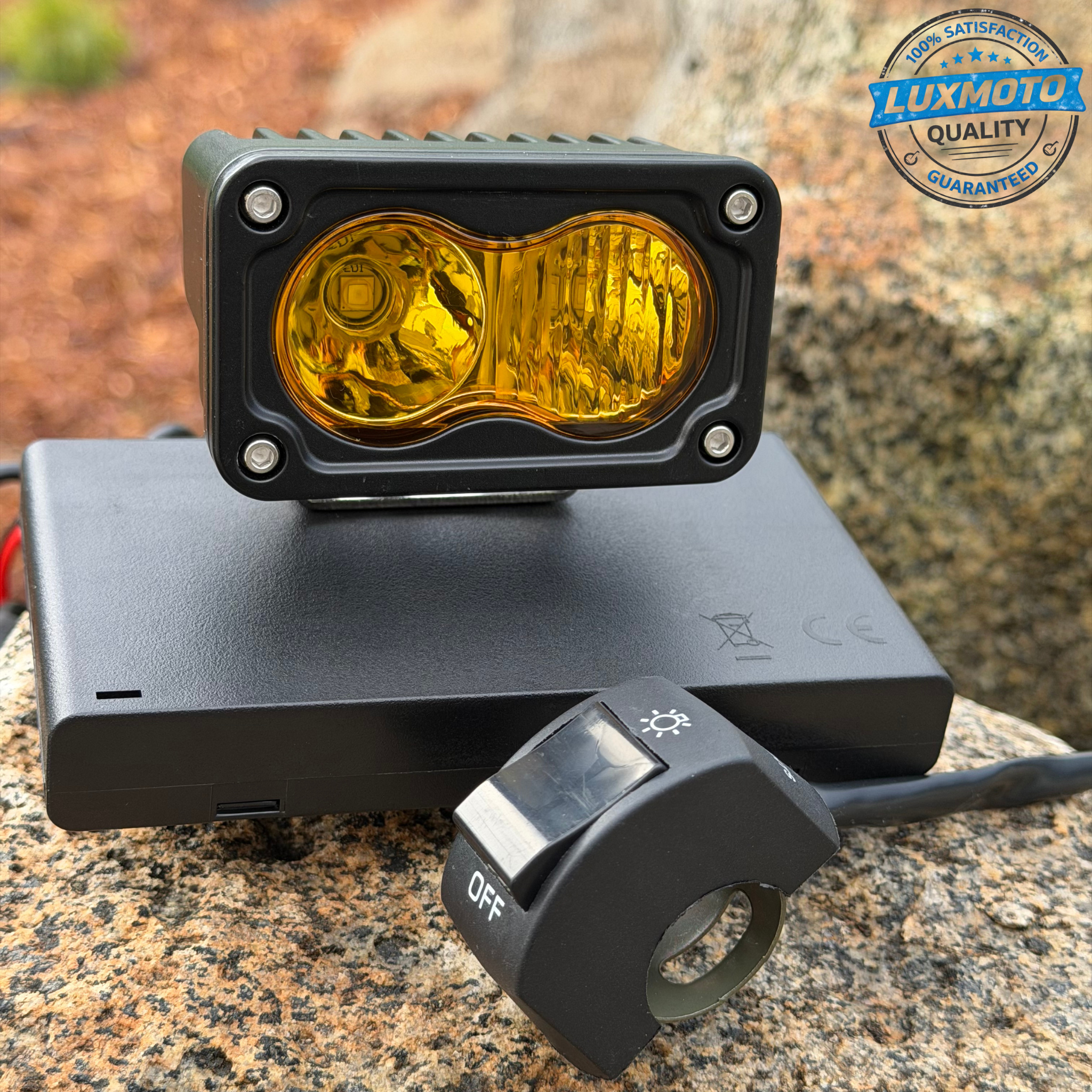 AA Battery Baja Light V2 w/ Switch & Battery Case (Complete Setup)