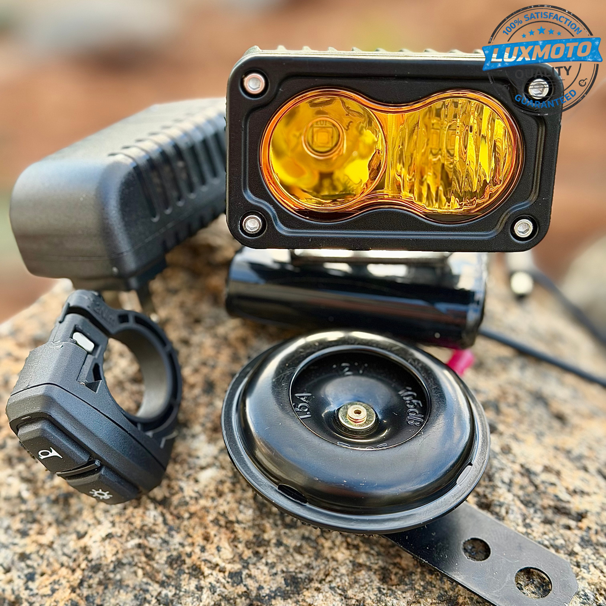 🔥NEW🔥 Baja Light & Horn w/ Switch. Rechargeable Lithium Battery w/Charger (Complete set)